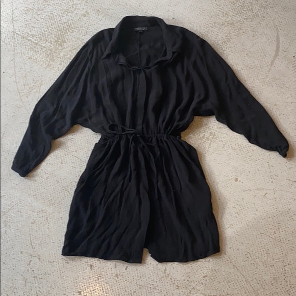 Black Topshop Shirt Dress